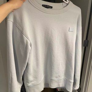 acne studio ice blue sweatshirt